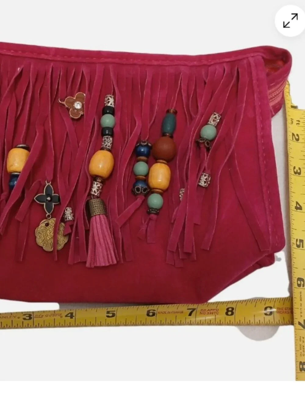 N/A fringed clutch